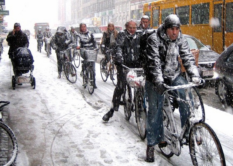 Фото Велосипеда Зимой