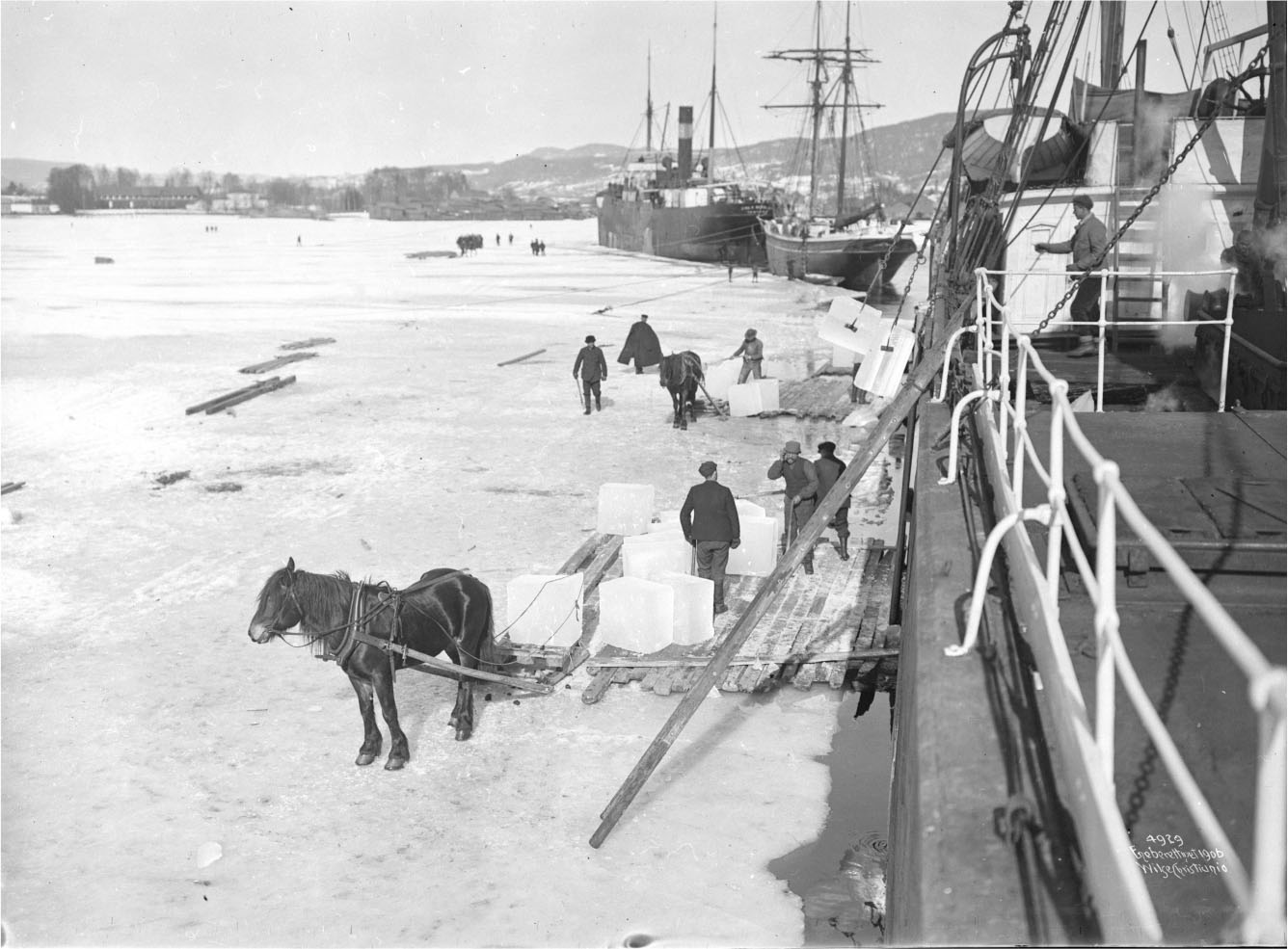 ÐÐ°Ð³ÑÑÐ·ÐºÐ° Ð»ÑÐ´Ñ Ñ ÐÐ°ÑÐ²ÐµÐ³ÑÑ Ð´Ð»Ñ ÐÑÐ»ÑÐºÐ°Ð±ÑÑÑÐ°Ð½ÑÑ, ÑÐ°ÐºÐ°Ð²ÑÐº 1906 Ð³Ð¾Ð´Ð°. Ð¤Ð¾ÑÐ° â ÐÑÐ·ÐµÐ¹ ÐÐ°ÑÑÐ¾Ð»ÐºÐ°, cdforskning.no
