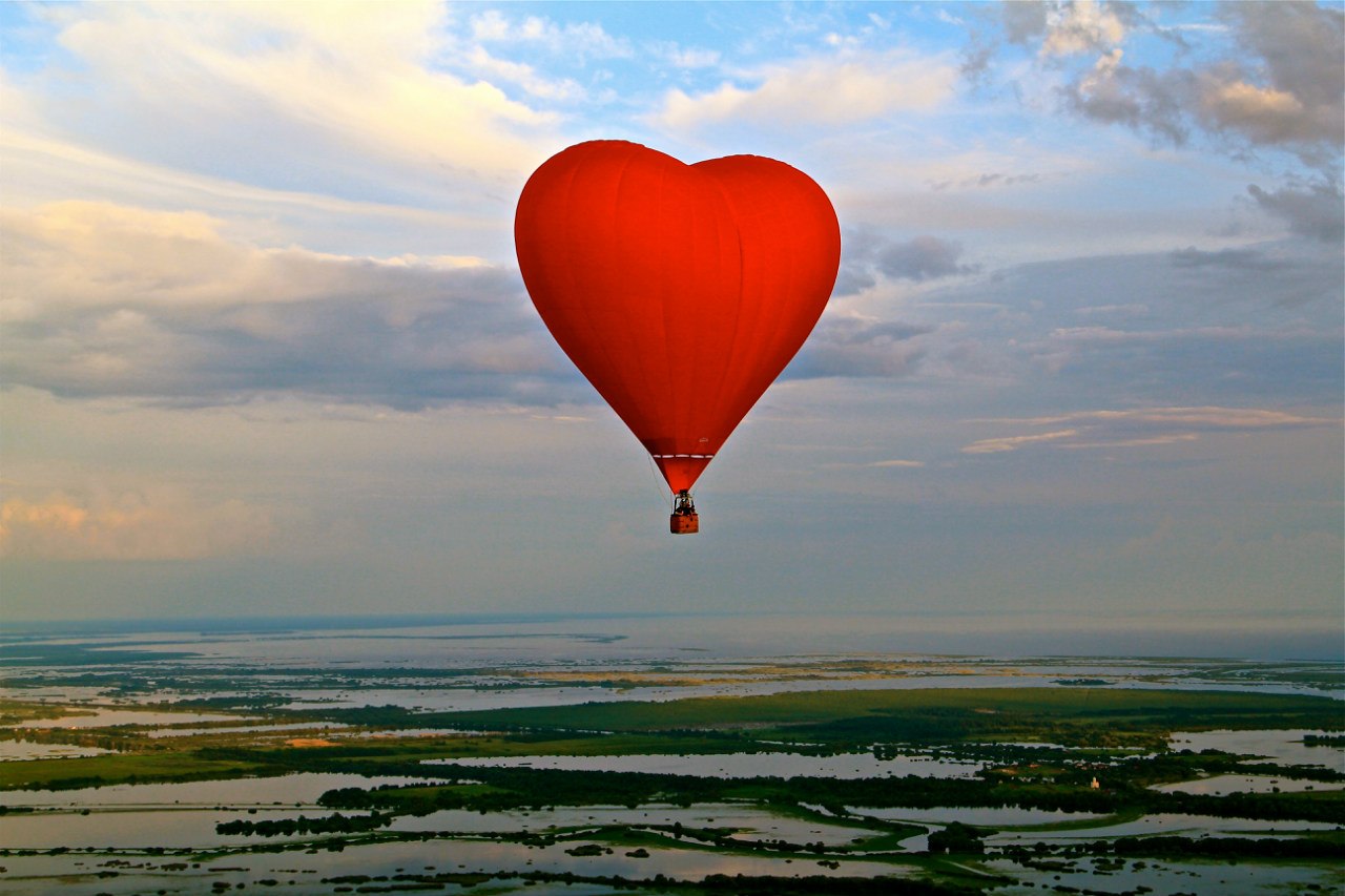 Воздушный шар «сердце»